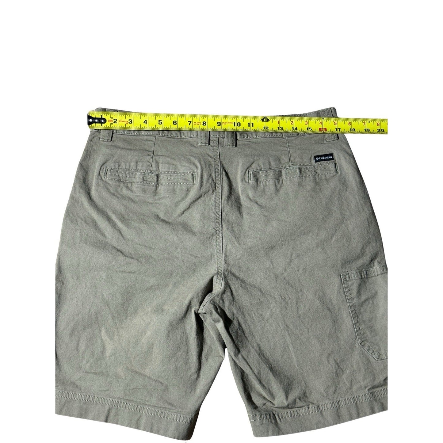 Columbia Men’s Shorts 35W Gray OMNI-SHADE Cotton Stretch Outdoor Hiking Casual