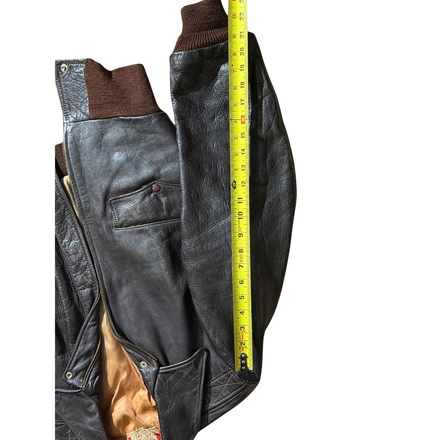 Vintage 1949 Sierra Sportswear Horsehide Leather Jacket Sz 40 Union Label USA