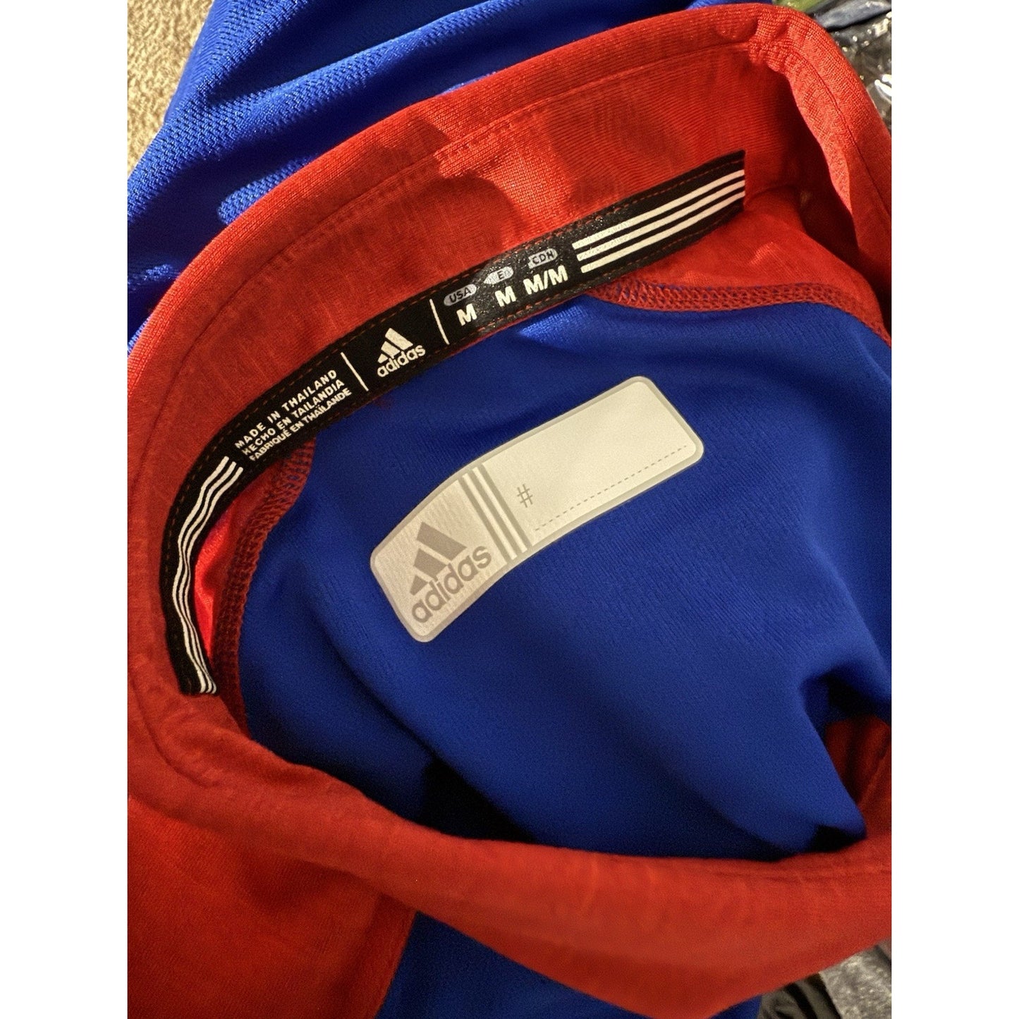 KU Kansas Adidas Mens Polo shirt red Size M