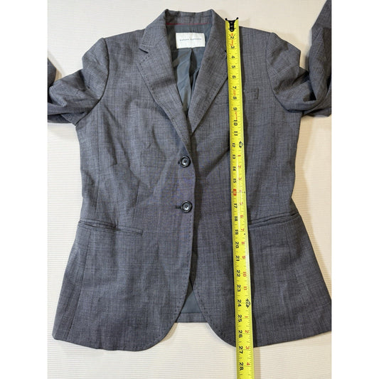 Banana Republic Gray Wool Blend Blazer Women’s Size 6 Fall 2008 Two Button