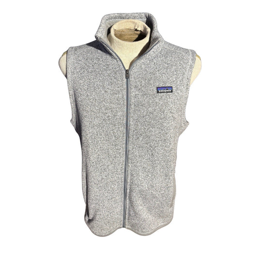 Patagonia Women’s Better Sweater Fleece Vest Gray Large Home Depot Logo NWT