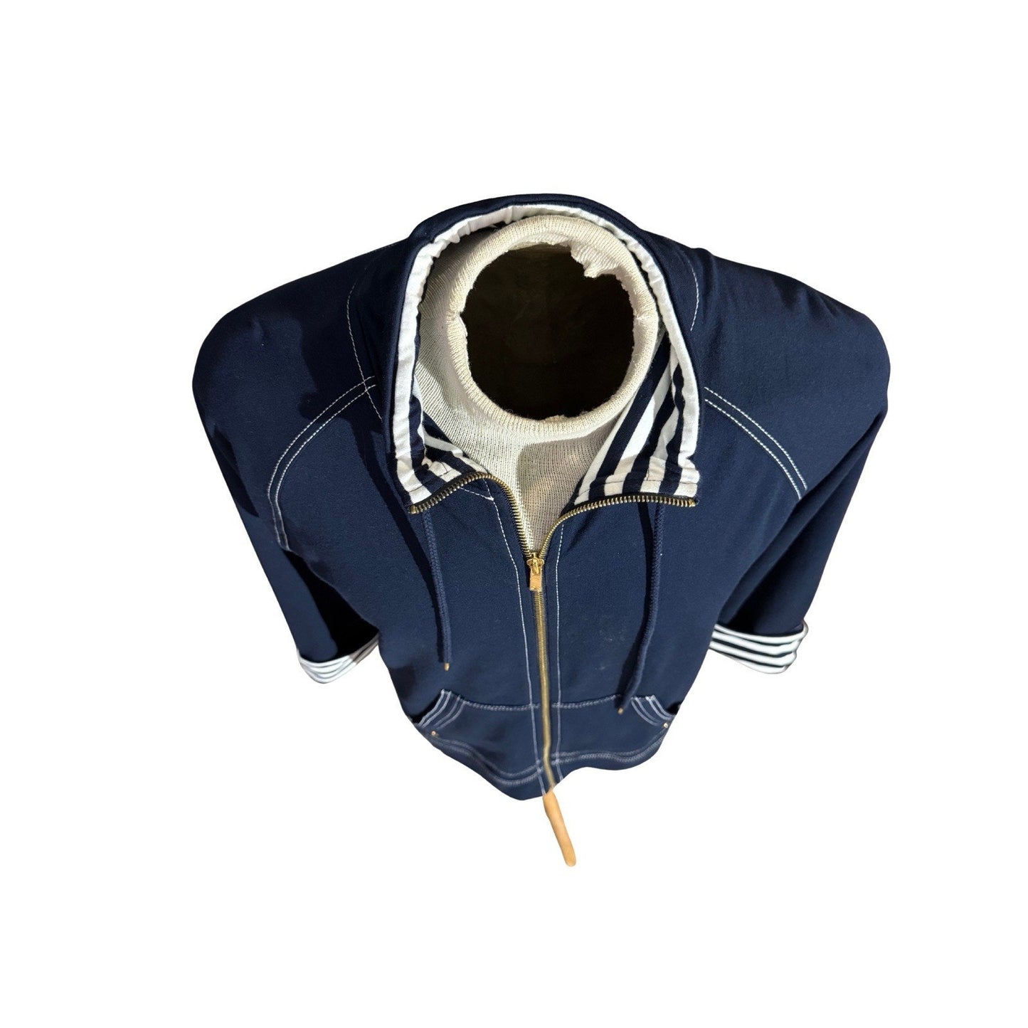 Anne Klein Sport Full Zip Navy Blue Jacket Women XL Athletic Wear - EUC