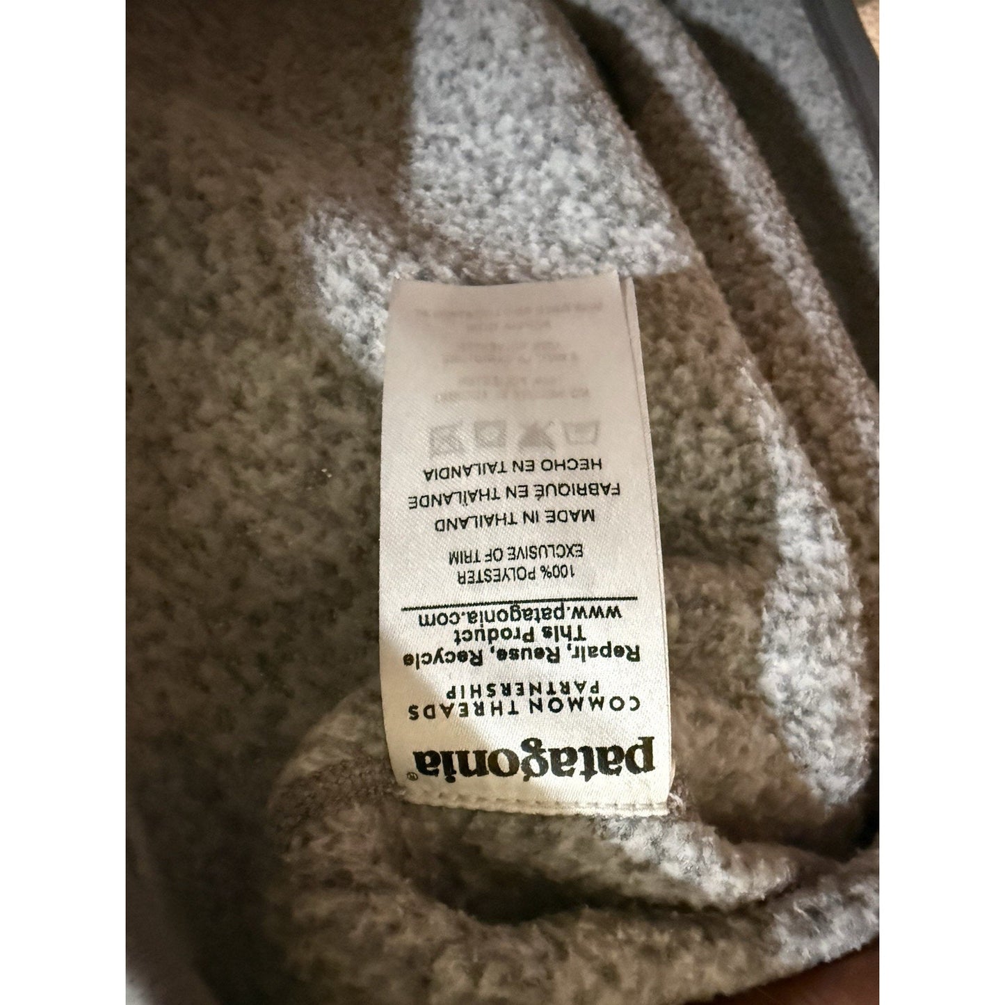 Patagonia Women’s Better Sweater 1/4 Zip Fleece Gray L Chi Omega Crest