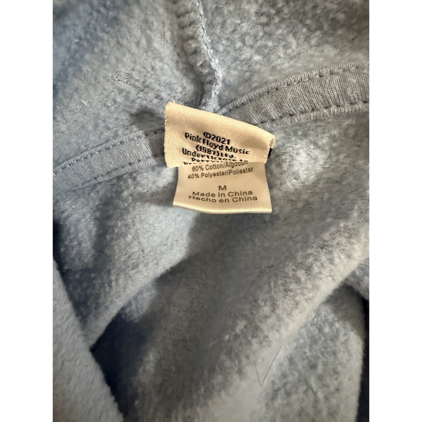 Pink Floyd Hoodie Medium Blue The Dark Side of the Moon 2021 Band Sweatshirt