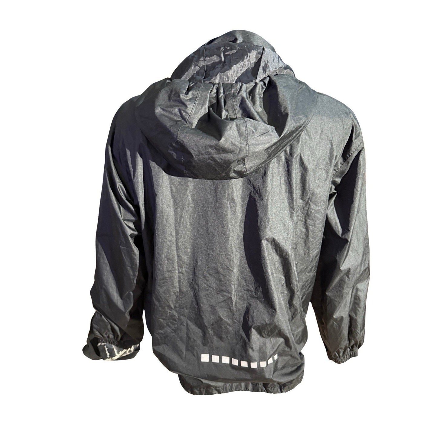 SwissWell Men’s Large Black Waterproof Windbreaker Hooded Rain Jacket