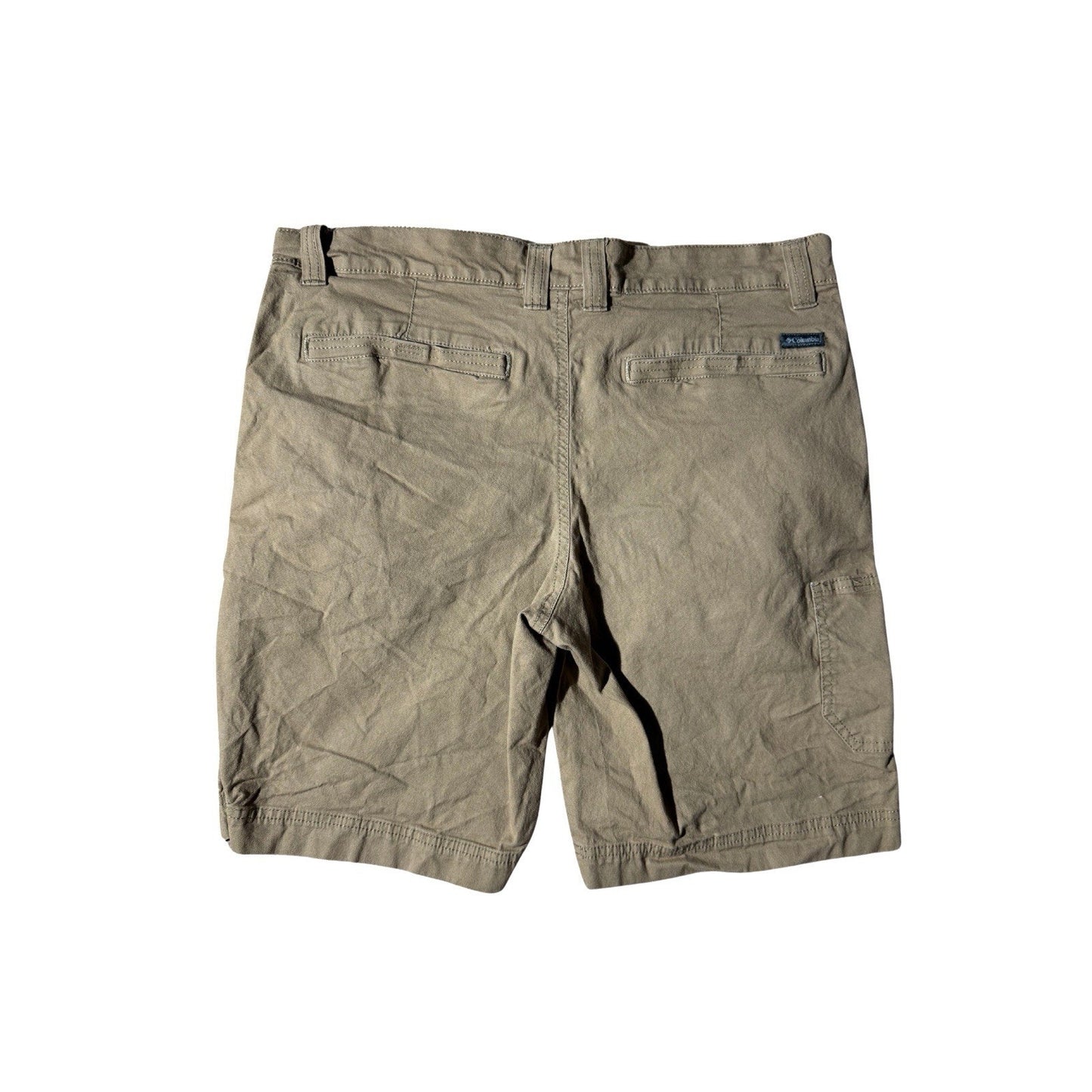 Columbia Men’s Shorts 36W Khaki Regular Fit Cotton Stretch Outdoor Hiking Casual