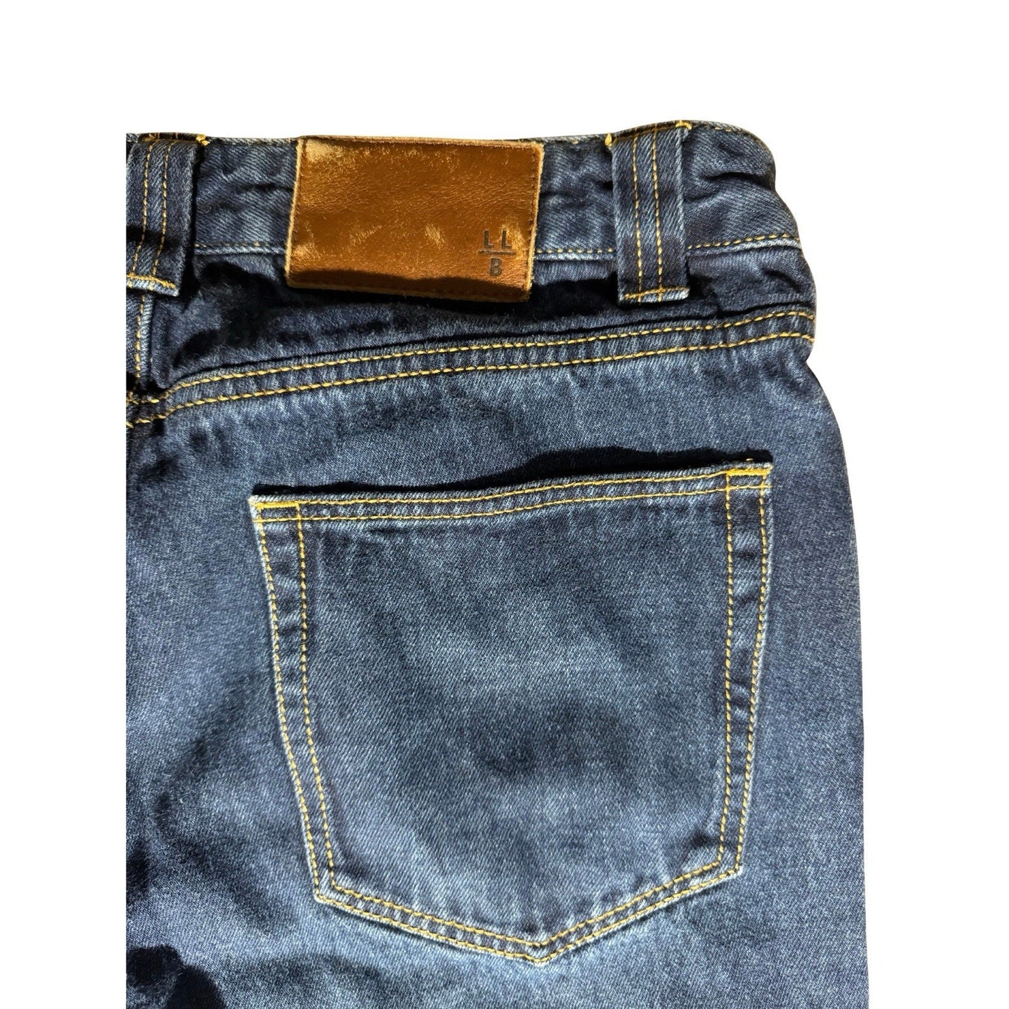 L.L. Bean Signature Men’s Jeans 30x29 Slim Straight Fit Dark Wash Button Fly