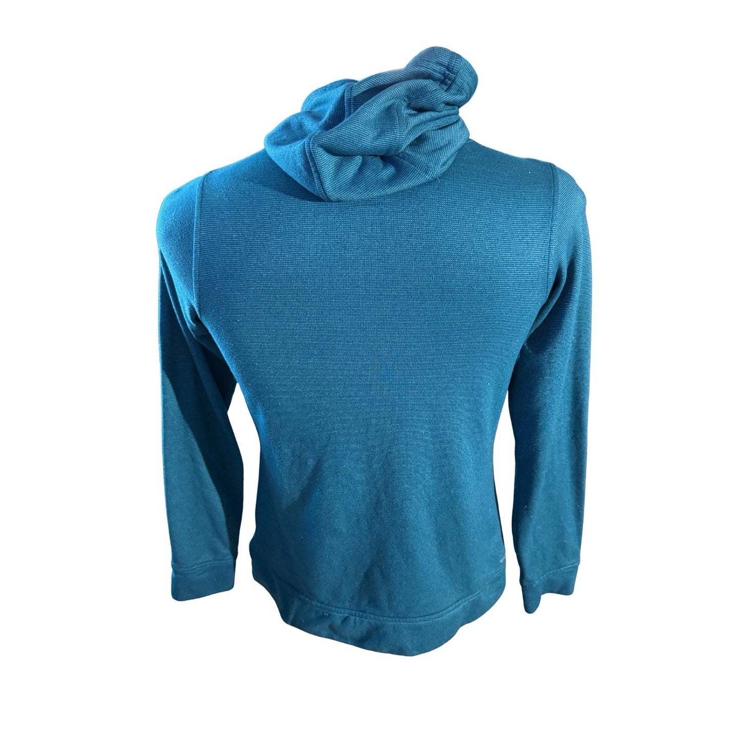 Adidas Men’s Medium Hoodie Blue Pullover Sweatshirt ClimaWarm Logo Athletic