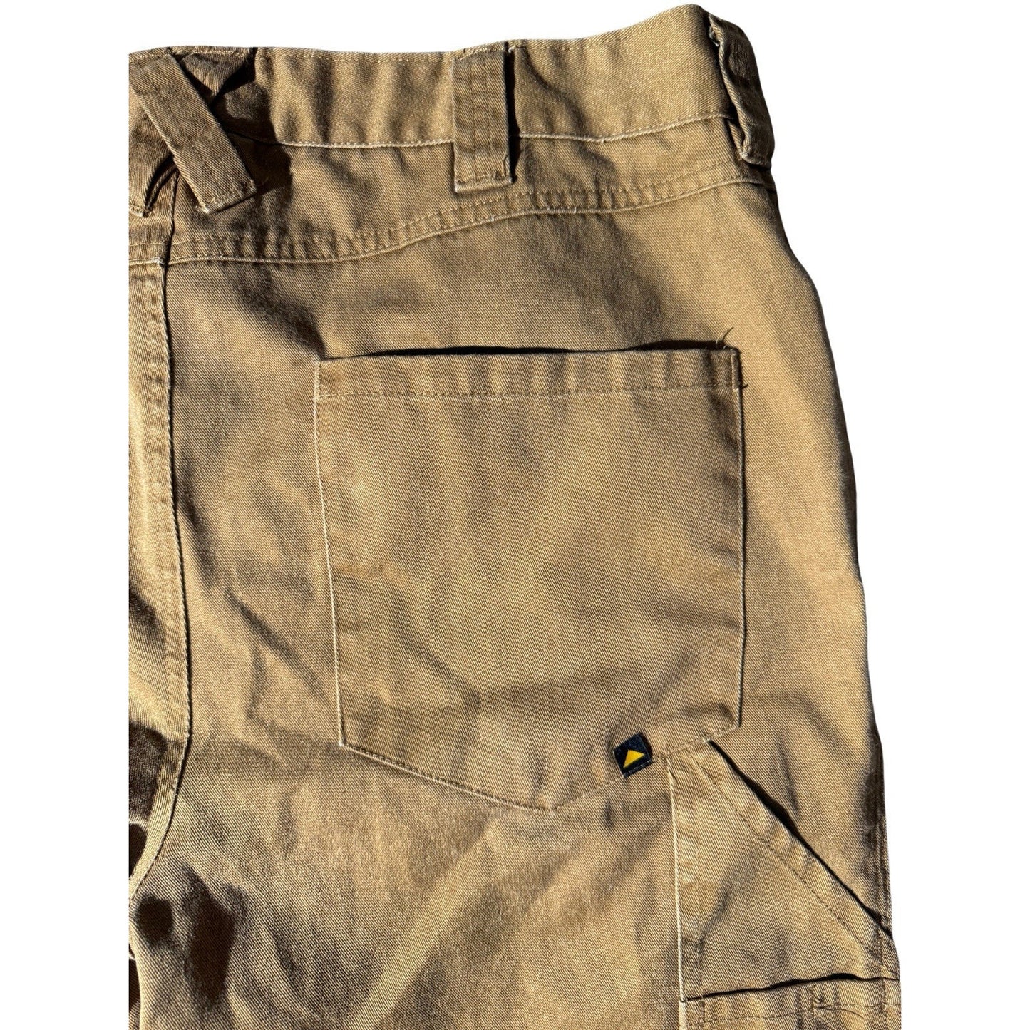 Caterpillar CAT Men’s Work Pants 34x32 Brown Canvas Utility Carpenter Straight