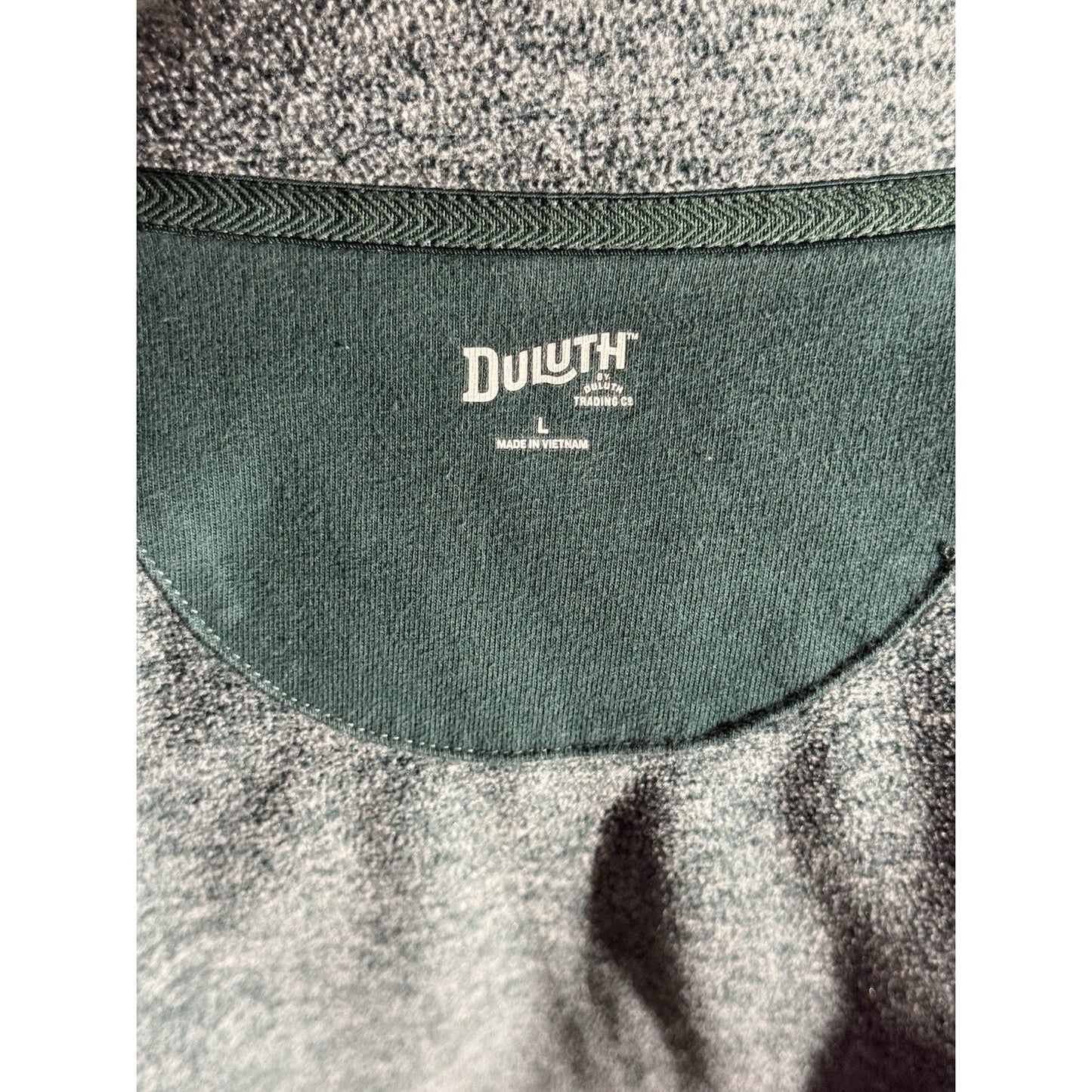 Duluth Trading Co Women’s Full Zip Fleece Jacket Large Heather Green