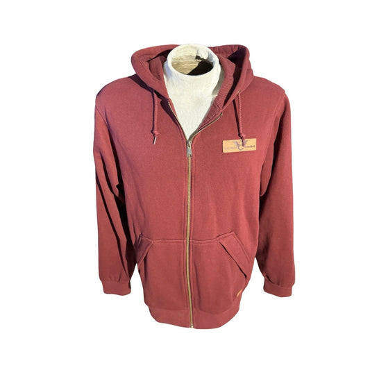Wilson Combat Sportiqe Hoodie Men’s Large Maroon Full Zip Sweatshirt Jacket