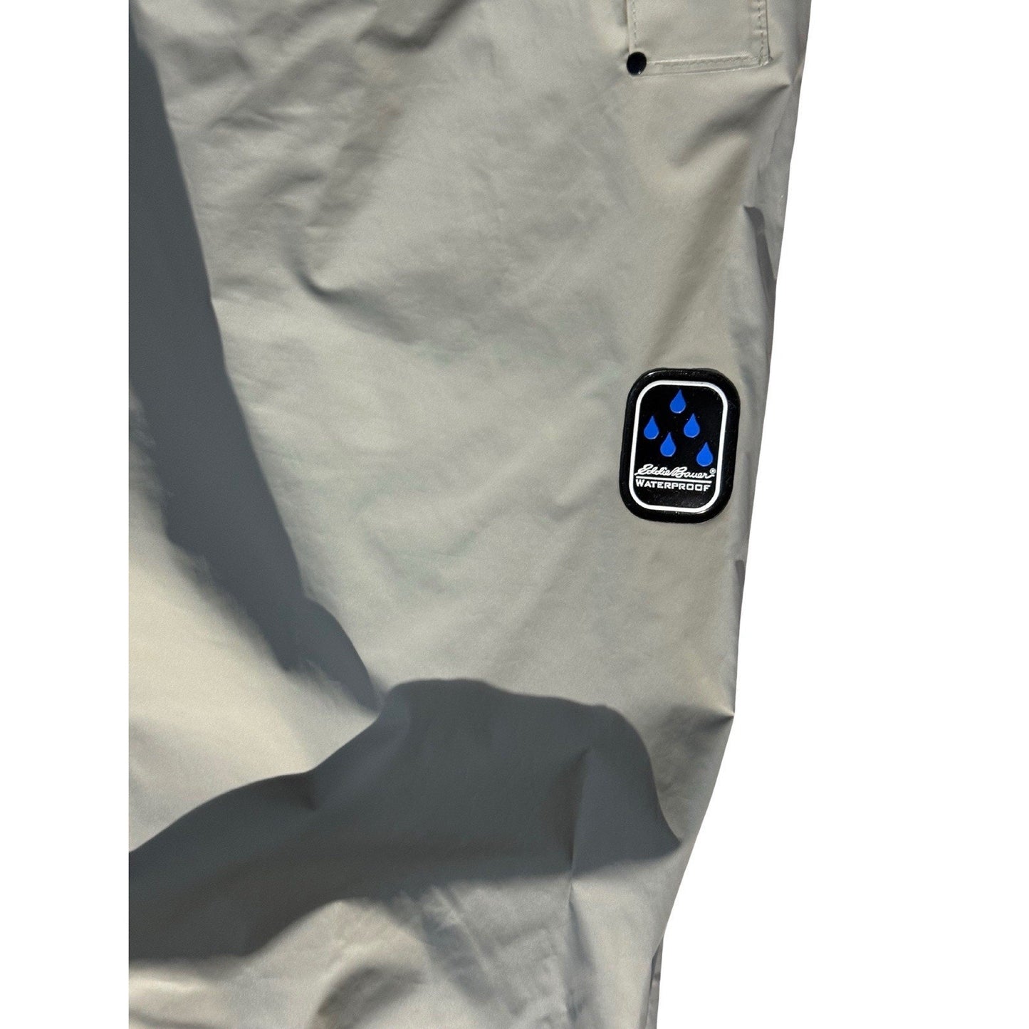 Eddie Bauer Men’s Waterproof Rain Pants Gray Size Large Outdoor WeatherEdge
