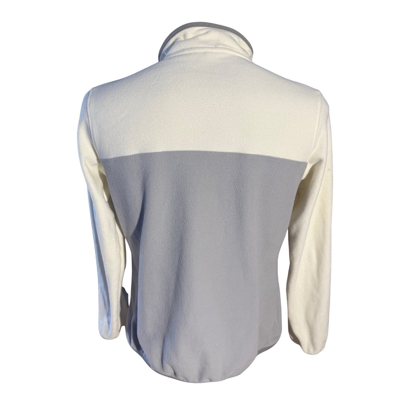 Patagonia Women’s Lightweight Synchilla Snap-T Fleece Pullover Gray White L SP20