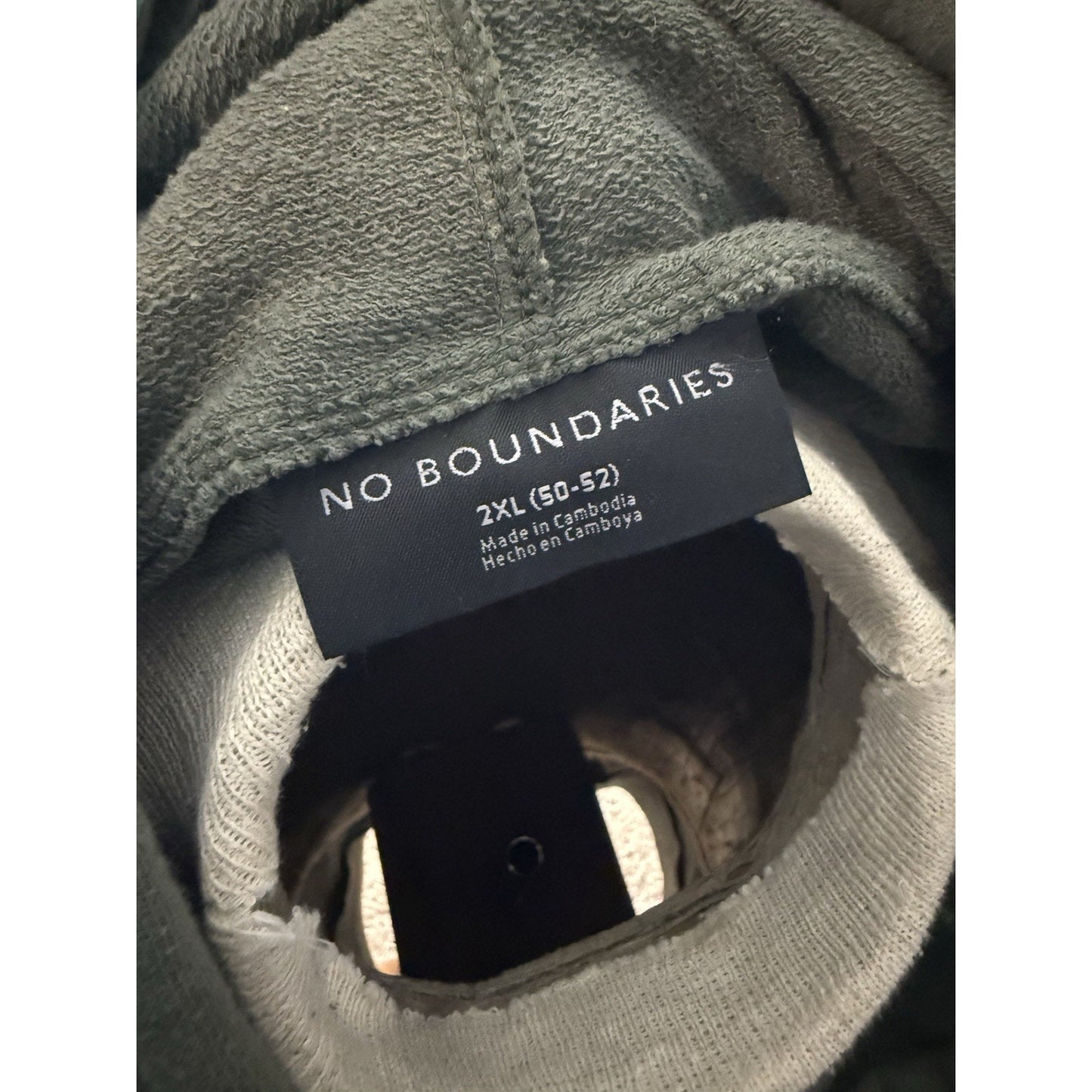 No Boundaries Men's Hoodie with Short Sleeves Green Size 2XL (50-52)