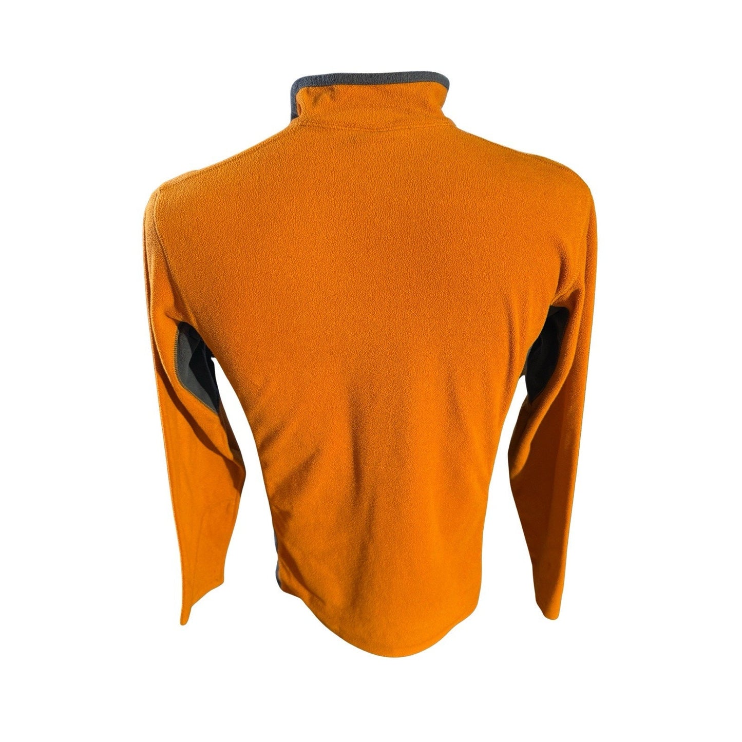 Columbia Mens Fleece Jacket Orange Quarter Zip Size XS