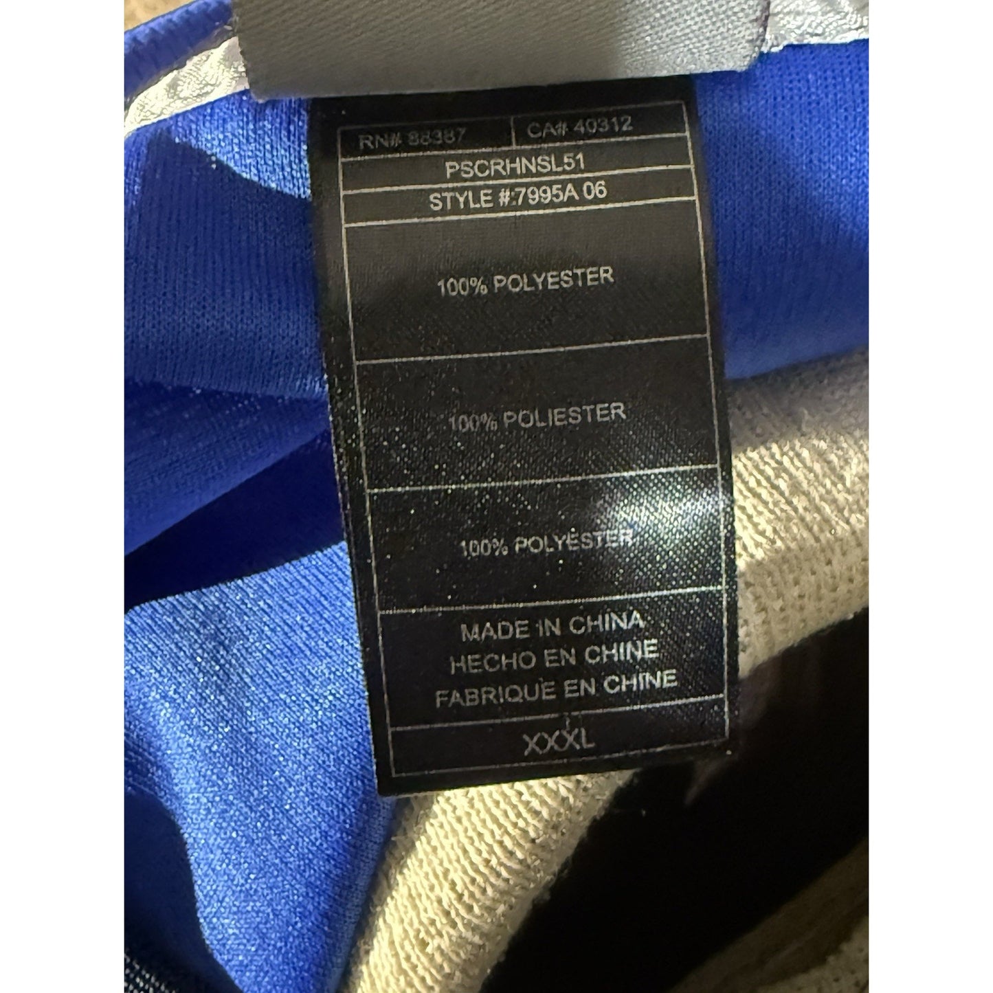 100% Authentic Russell Westbrook Adidas Oklahoma City Thunder Jersey Size 3XL