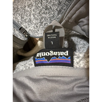 Patagonia Women’s Better Sweater 1/4 Zip Fleece Gray L Chi Omega Crest