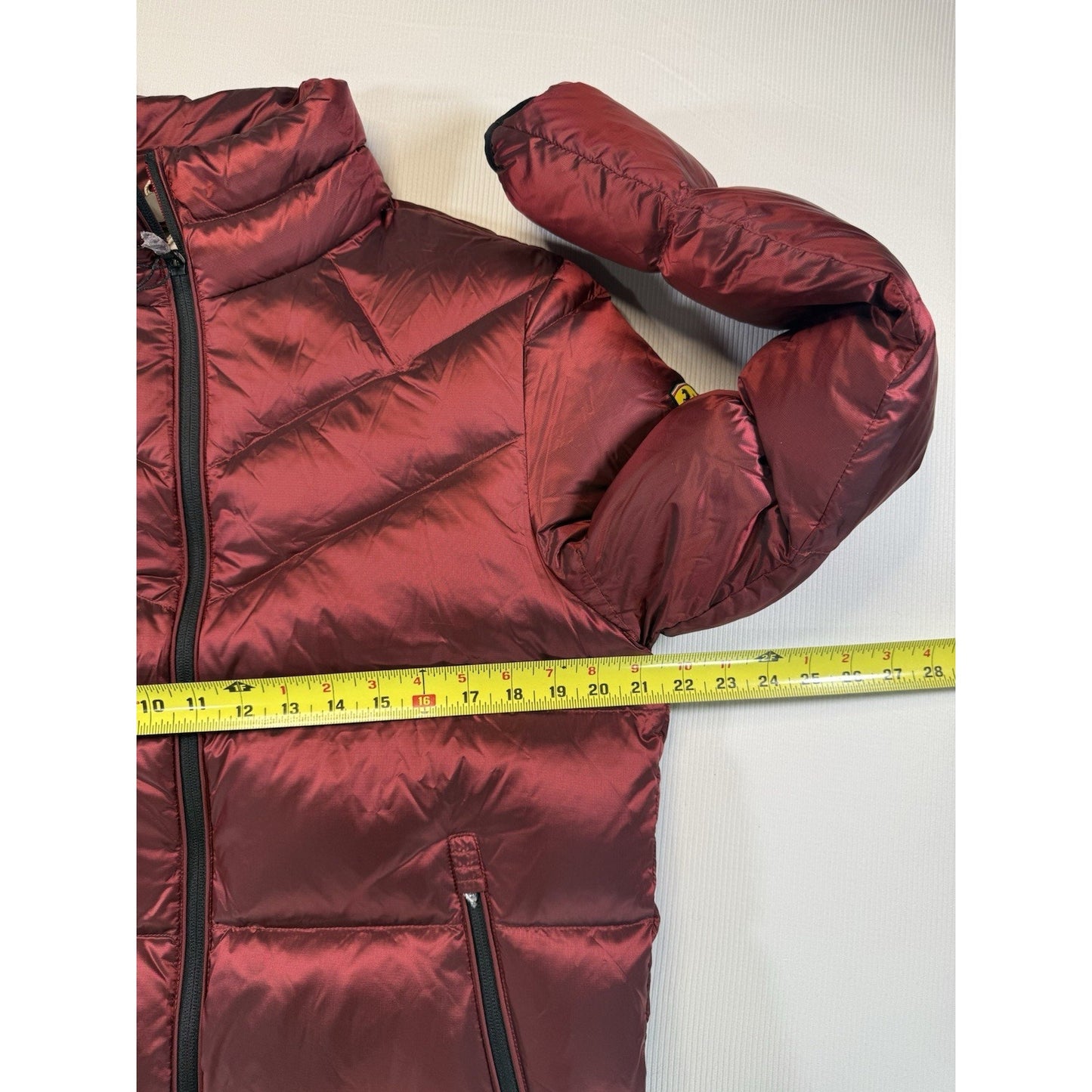 Ferrari Scuderia Real Down Puffer Jacket Red NWT Men’s Full Zip Medium