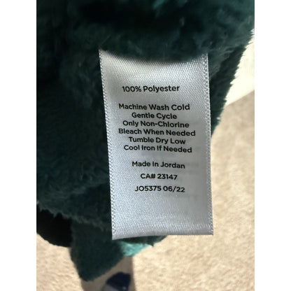 Talbots Women’s Teal Fleece Mock Neck Pullover Top Petite P Soft Cozy