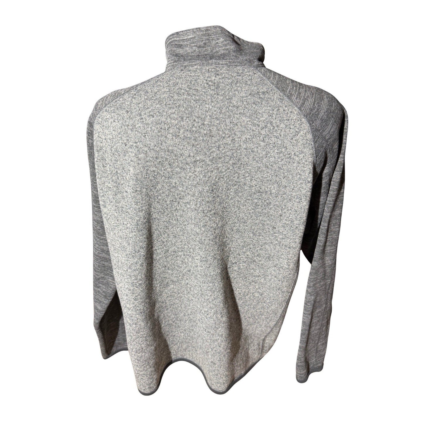 Patagonia XL Better Sweater Gray Quarter Zip Fleece Ezra Brooks Whiskey Logo