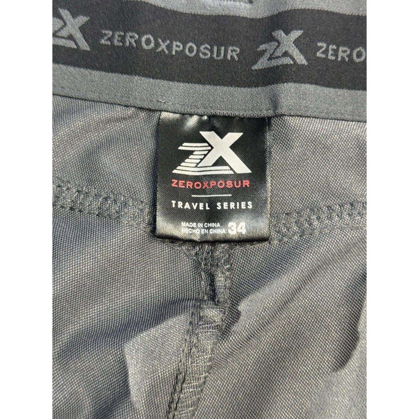 ZeroXposur 34 Slate Travel Series Shorts Stretch Quick Dry Outdoor Hiking