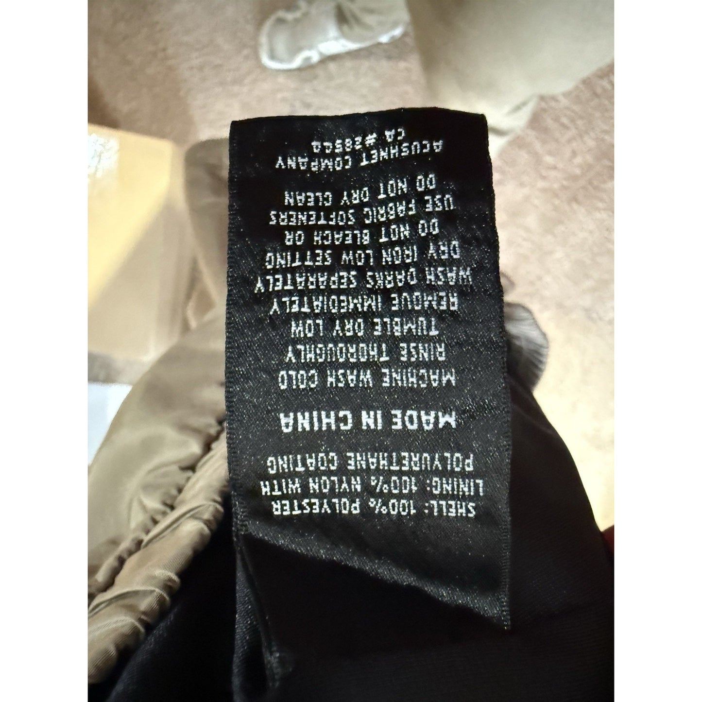 FootJoy DryJoys Men’s Beige Short Sleeve Golf Rain Wind Pullover Jacket LG