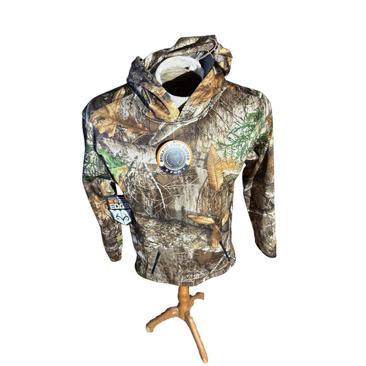 Realtree EDGE Youth Tech Hoodie XL 14-16 Built-In Face Cover Camo NWT