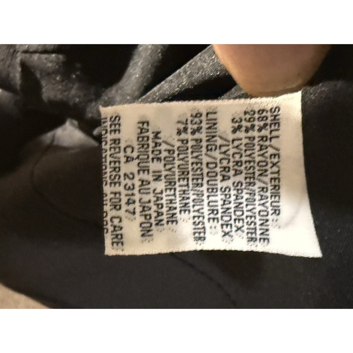 Talbots Petites Black Stretch Blazer Jacket Women’s 8 Made in Japan