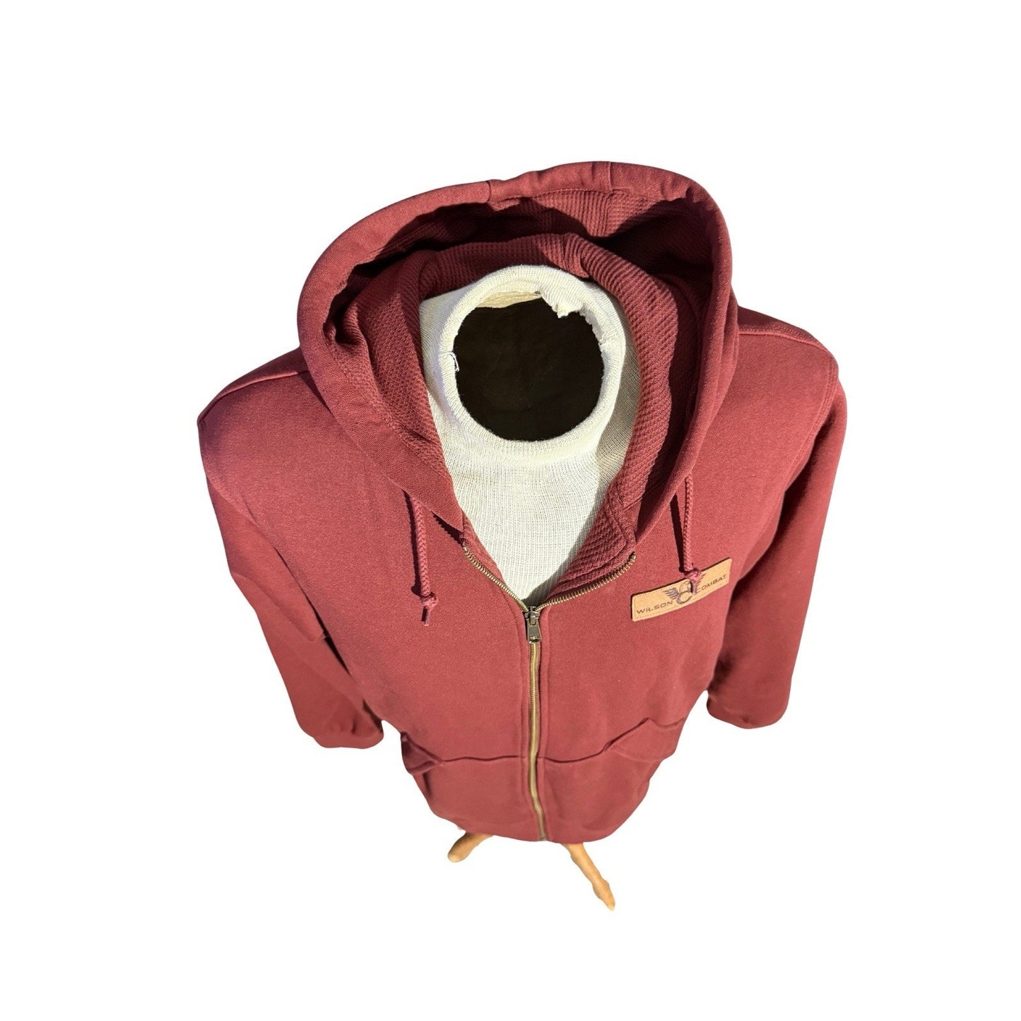 Wilson Combat Sportiqe Hoodie Men’s Large Maroon Full Zip Sweatshirt Jacket