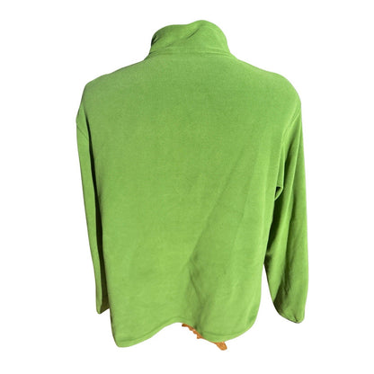 Victorinox Men’s Green Fleece Quarter Zip Pullover Jacket XL Soft Warm Casual