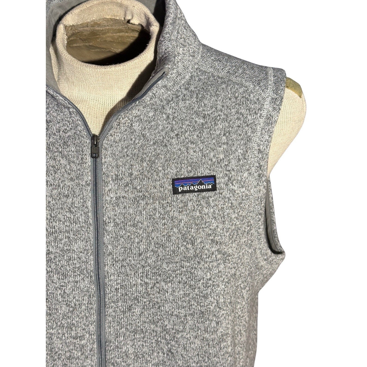 Patagonia Women’s Better Sweater Fleece Vest Gray Large Home Depot Logo NWT