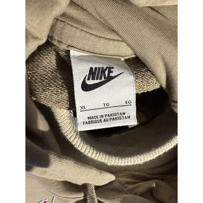 Nike Sportswear Multicolor Outline Logo Hoodie Beige Tan Men’s XL
