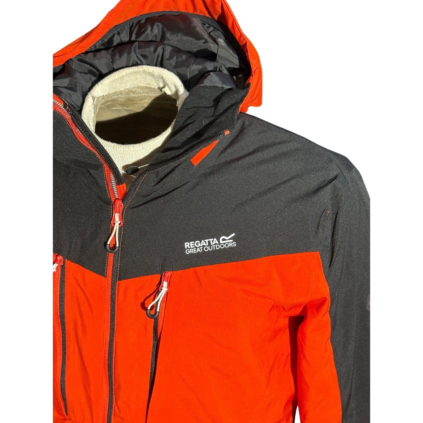 Regatta Great Outdoors Orange Black Waterproof Softshell Jacket Men’s S RMP321