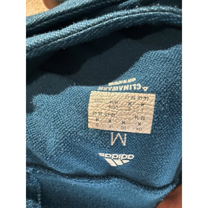 Adidas Men’s Medium Hoodie Blue Pullover Sweatshirt ClimaWarm Logo Athletic