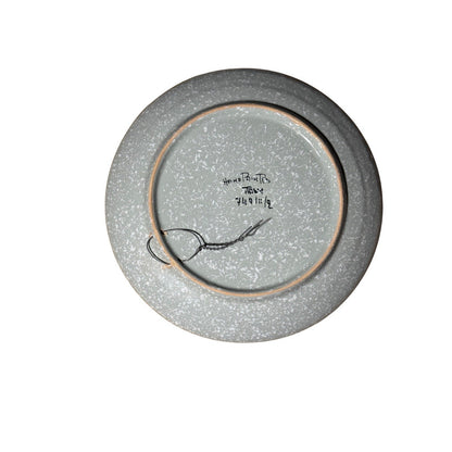 Vintage Hand Painted Italian Art Plate Winter Chalet Scene 9” Signed 749/19