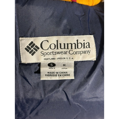 Vintage Columbia Sportswear 90s Bugaboo Jacket Red Navy Yellow Hooded Men’s S