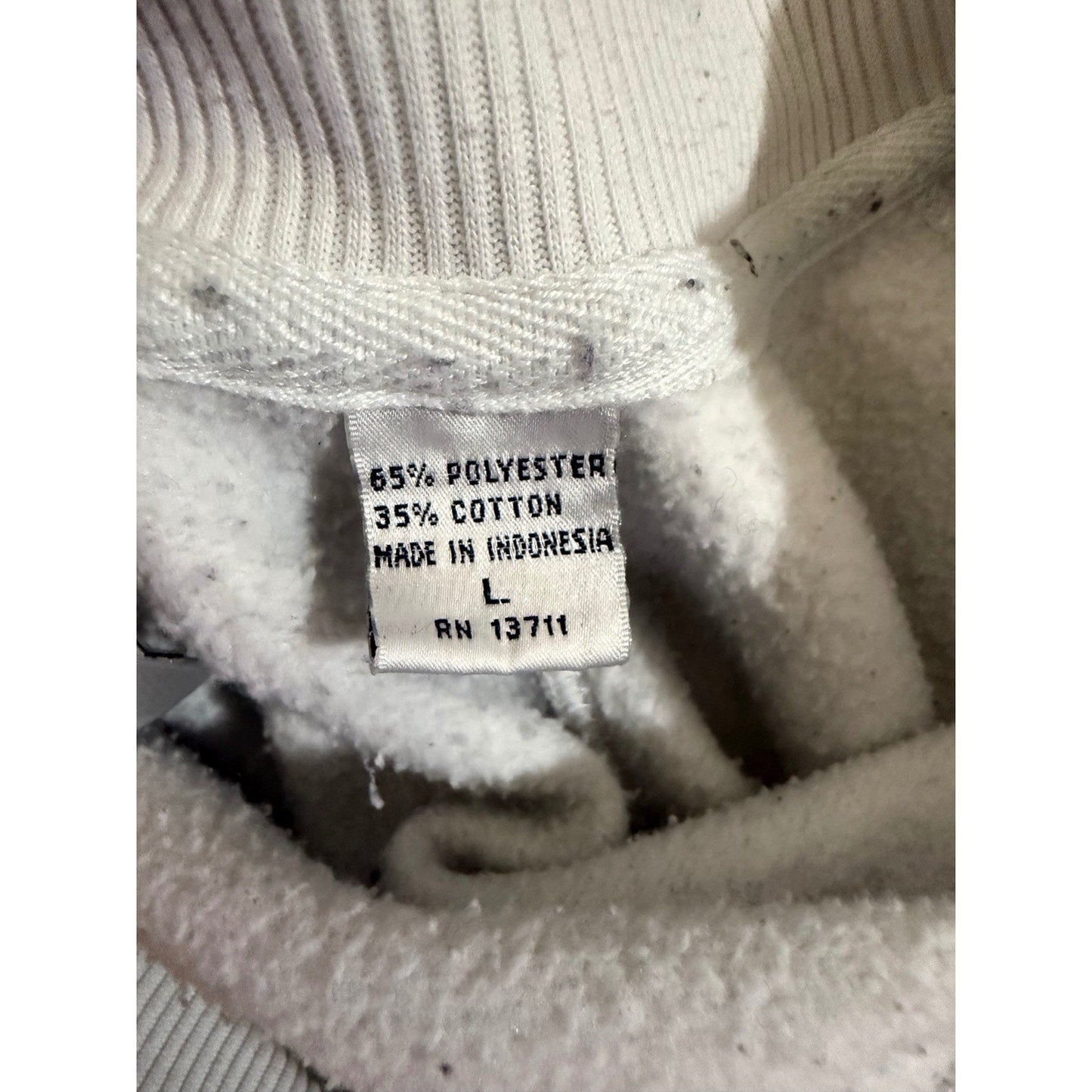 Claybrooke Sport Rugby Sweatshirt Men’s L White Navy Gray Striped Pullover