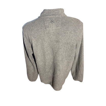 Magellan Outdoors Men’s L Classic Fit Full Zip Fleece Jacket Gray Recycled