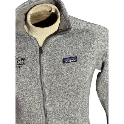 Patagonia Women’s Better Sweater Fleece Jacket Gray M Embroidered Dean McGee
