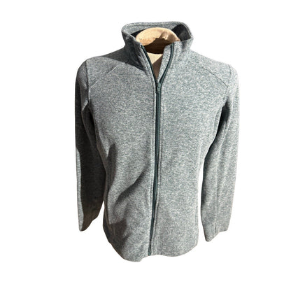 Duluth Trading Co Women’s Full Zip Fleece Jacket Large Heather Green