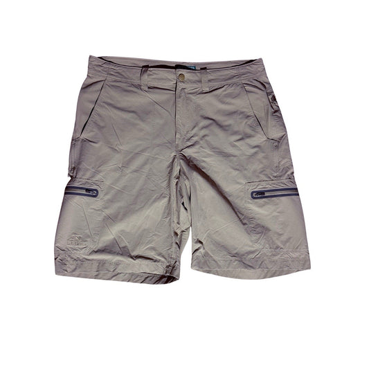 L.L. Bean Nylon Hiking Shorts Mens Large Khaki Cargo Lightweight