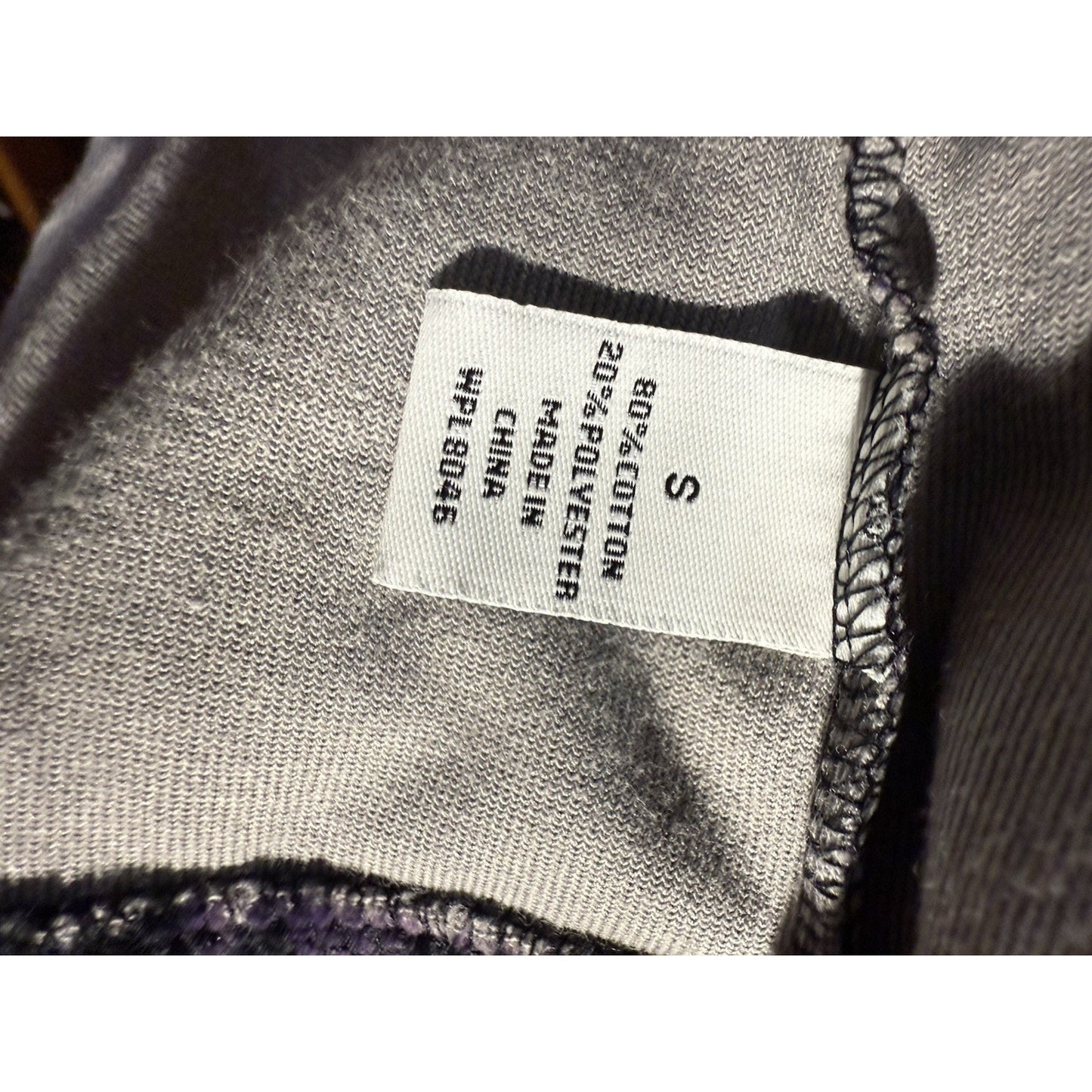 Style & Co Sport Petite S Velour Zip Jacket NWT Dark Eggplant Purple Black