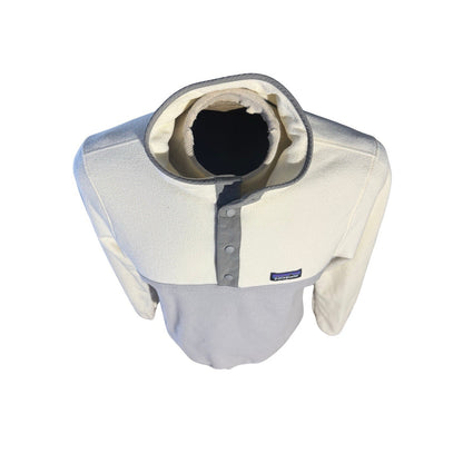 Patagonia Women’s Lightweight Synchilla Snap-T Fleece Pullover Gray White L SP20