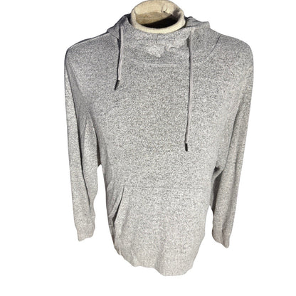 Telluride Clothing Co Cowl Neck Hoodie Gray Medium Soft Knit Pullover