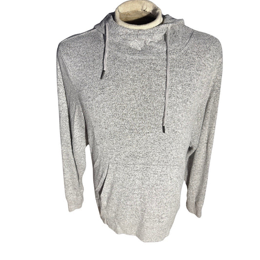 Telluride Clothing Co Cowl Neck Hoodie Gray Medium Soft Knit Pullover