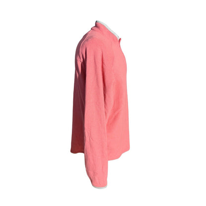 Peter Millar Coral Fleece 1/4 Zip Pullover Men’s Large Golf Casual Sweater