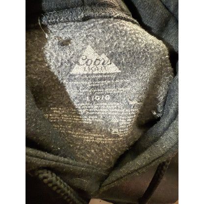 Coors Light Hoodie Men’s Large Gray Pullover Sweatshirt Beer Logo Graphic