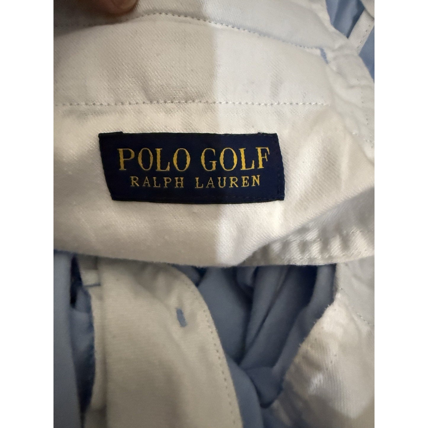 Polo Golf Ralph Lauren Men’s Shorts 38 Blue Flat Front Stretch Cotton