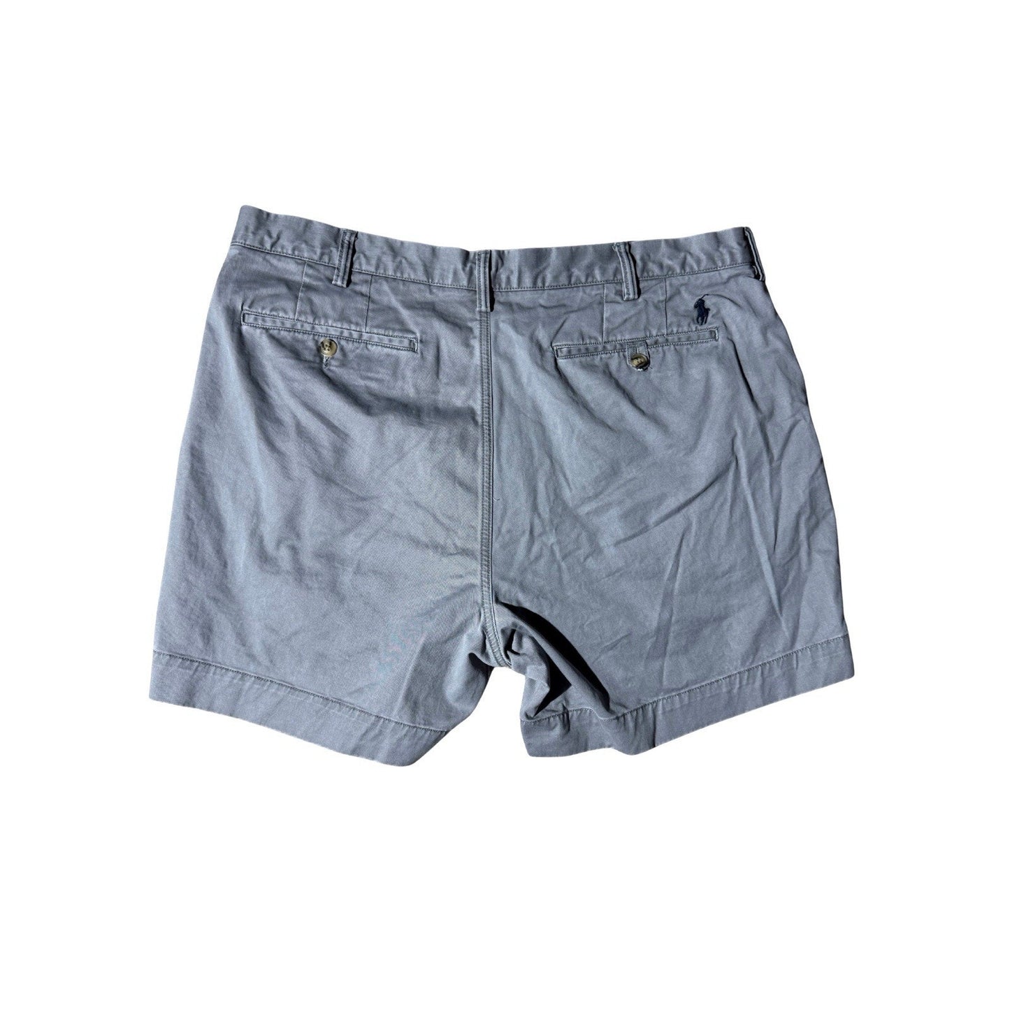 Polo Ralph Lauren Men’s Chino Shorts 38 Gray Stretch Classic Fit Flat Front