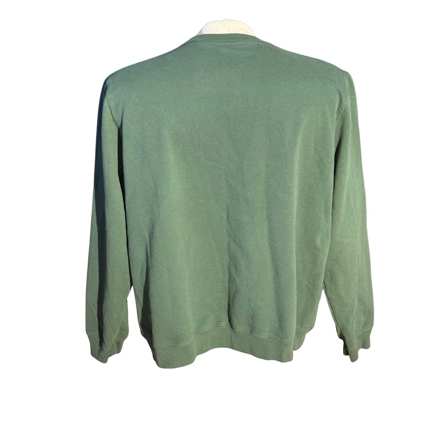 Peanuts Snoopy Candy Cane Christmas Sweatshirt Women’s XL Green Holiday 2023